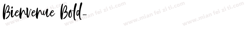 Bienvenue Bold字体转换